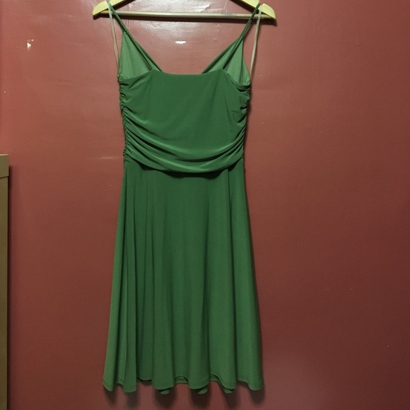 Green Stretch Spaghetti Strap Dress - Picture 3 of 3